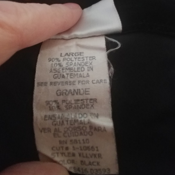 Kathie Lee Collection Velour Top 3/4 Sleeves - Picture 5 of 6